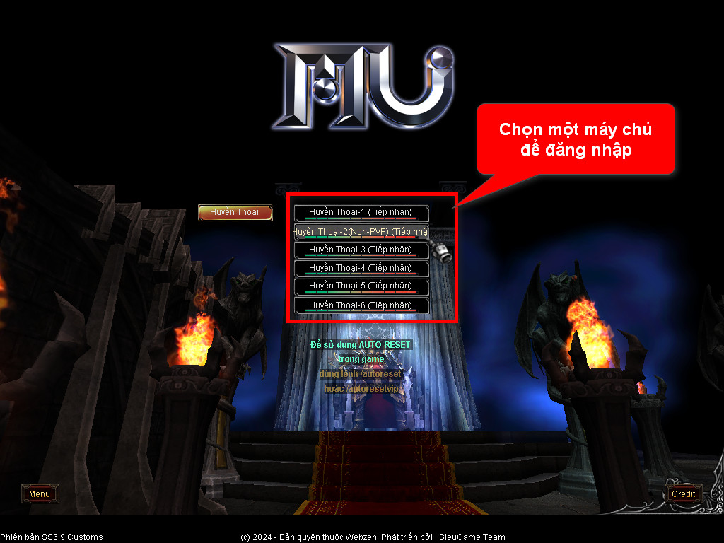 Chức năng chính của Game MU Tái Sinh